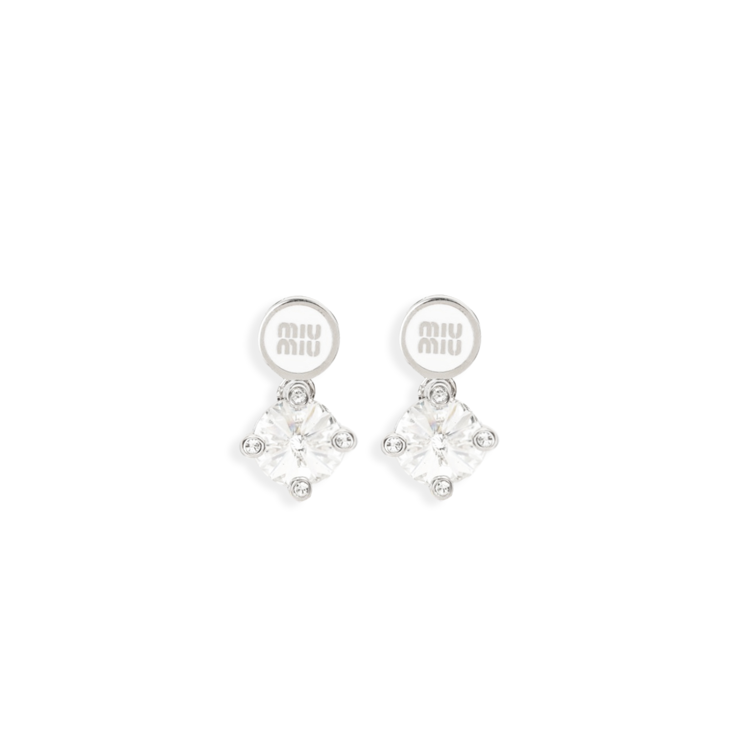MIU MIU CRYSTAL EARRINGS 12913270